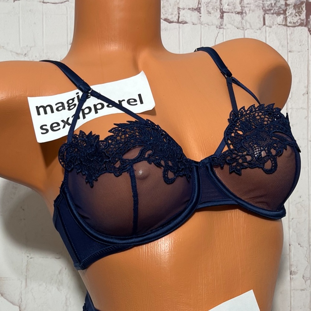 VS 32 34 36 38 LUXE DRAGON APPLIQUÉ EMBROIDERY BRA - Picture 1 of 2